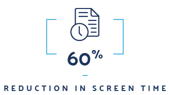 60% Reduction in Screen Time Icon